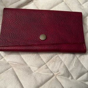 Portland Leather Premium Sangria Wallet